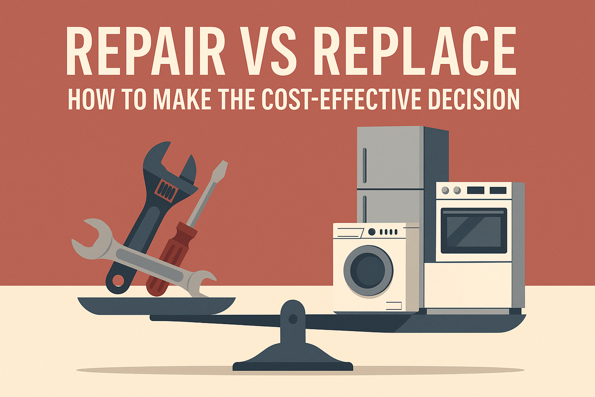 Electrolux washing machine repair vs replacement cost decision flowchart