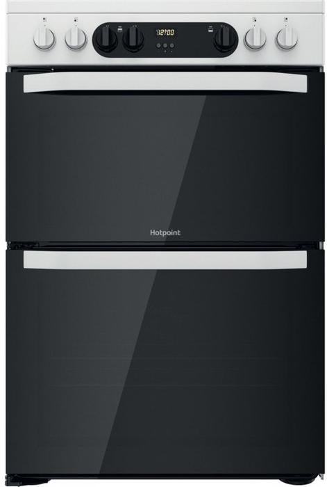 Hotpoint HDM67V9CMW 60cm Double Oven Electric Cooker Ceramic Hob White