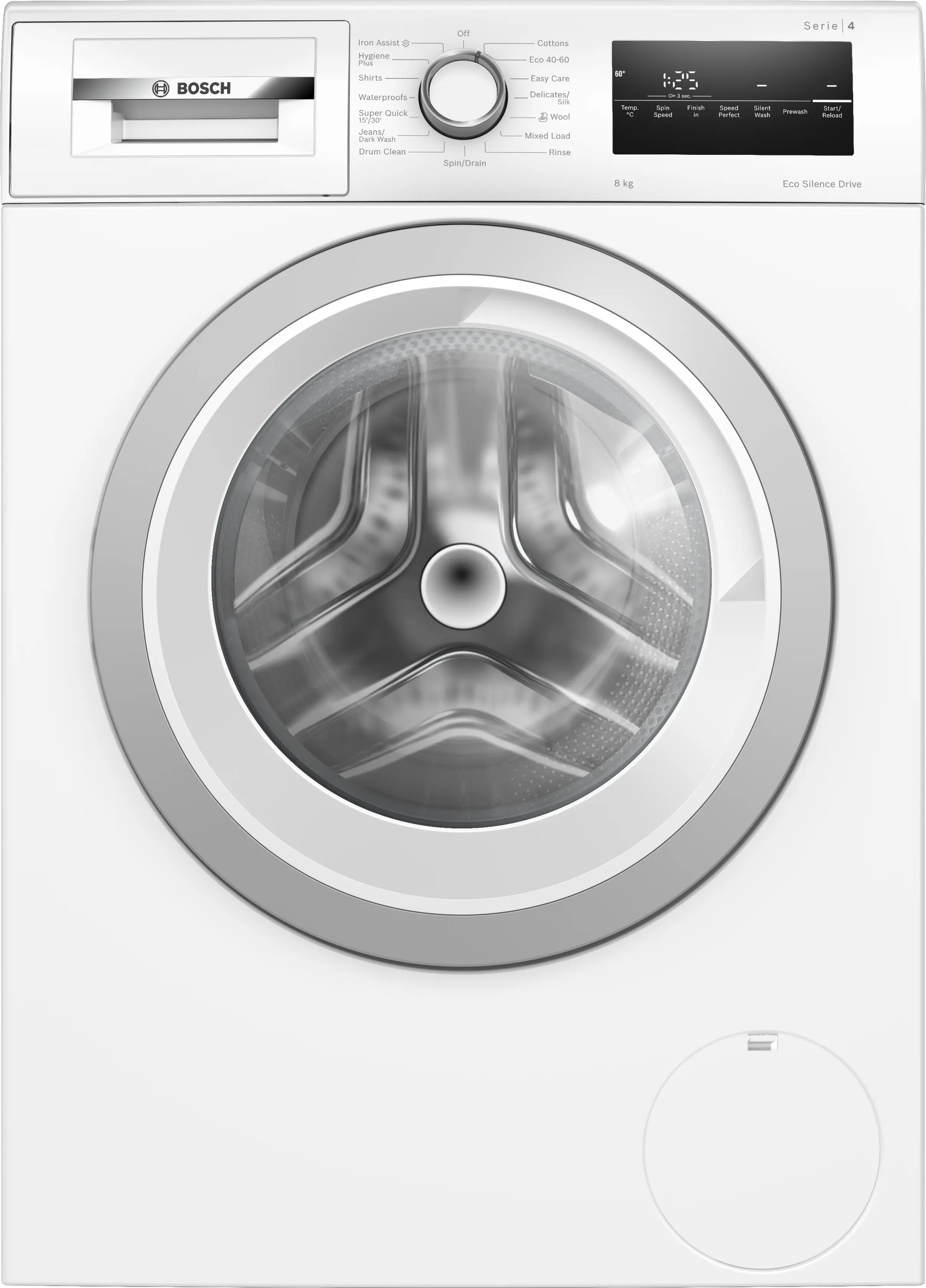 Bosch WAN28258GB Series 4 8kg 1400 Spin Washing Machine (White, A Rated)