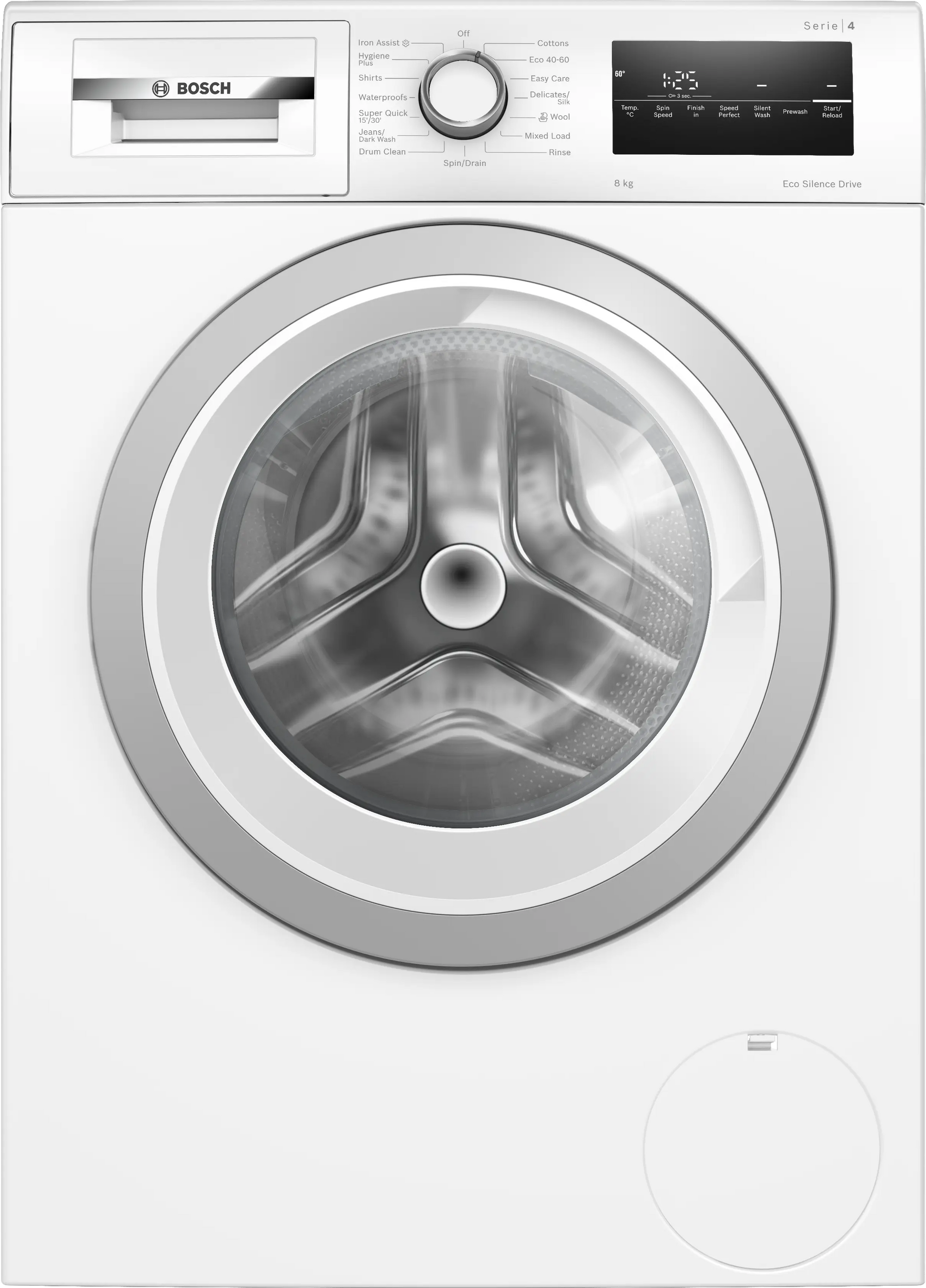 Bosch WAN28258GB Series 4 8kg 1400 Spin Washing Machine (White, A Rated)