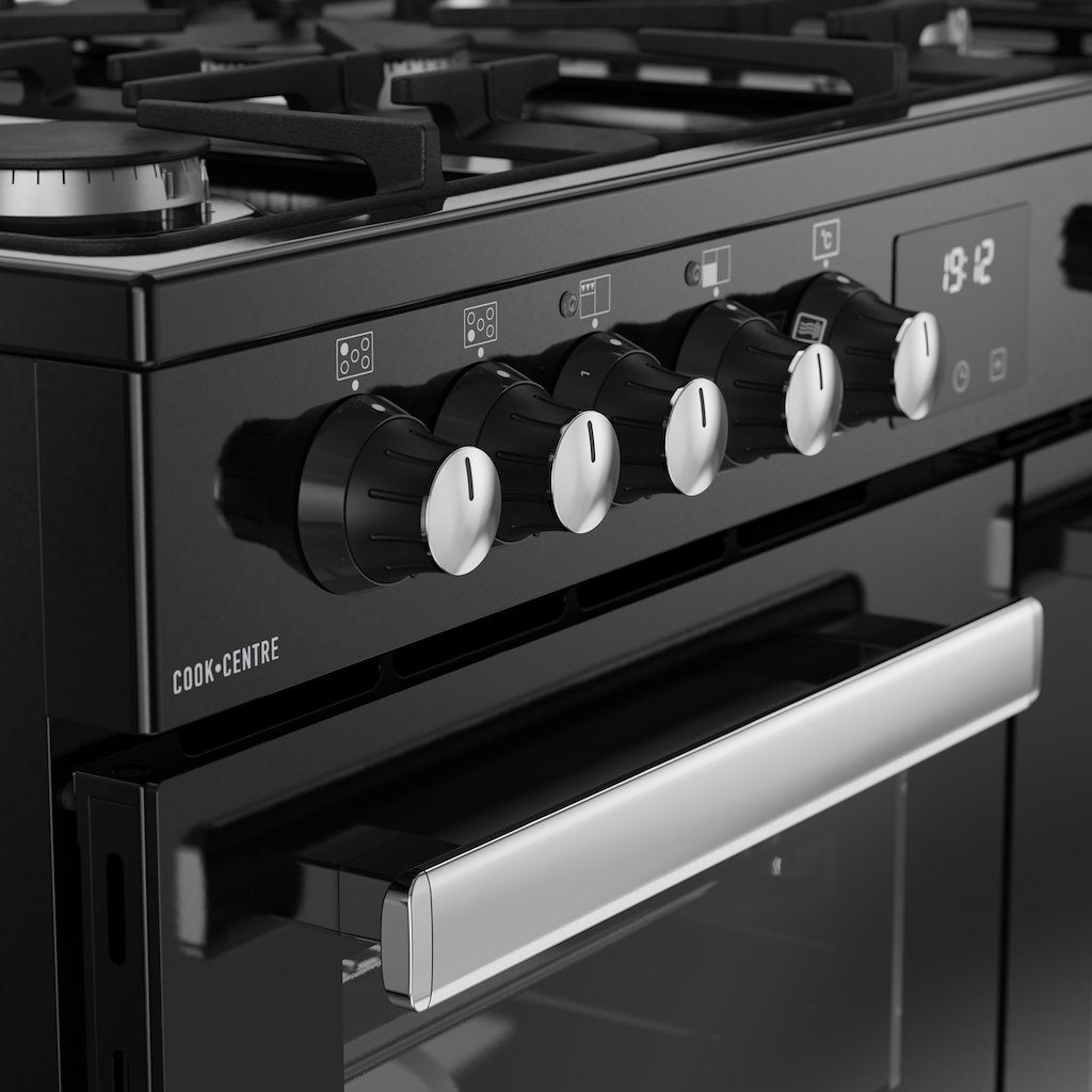 Belling RCA COOKCENTRE 90DF 90cm Dual Fuel Range Cooker - Black