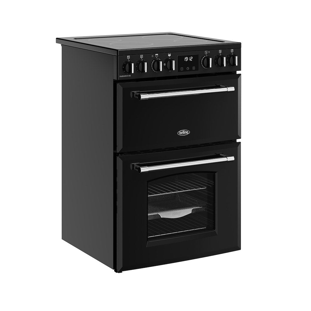 Belling MRA FARMHOUSE 60E 60cm Electric Ceramic Cooker - Black