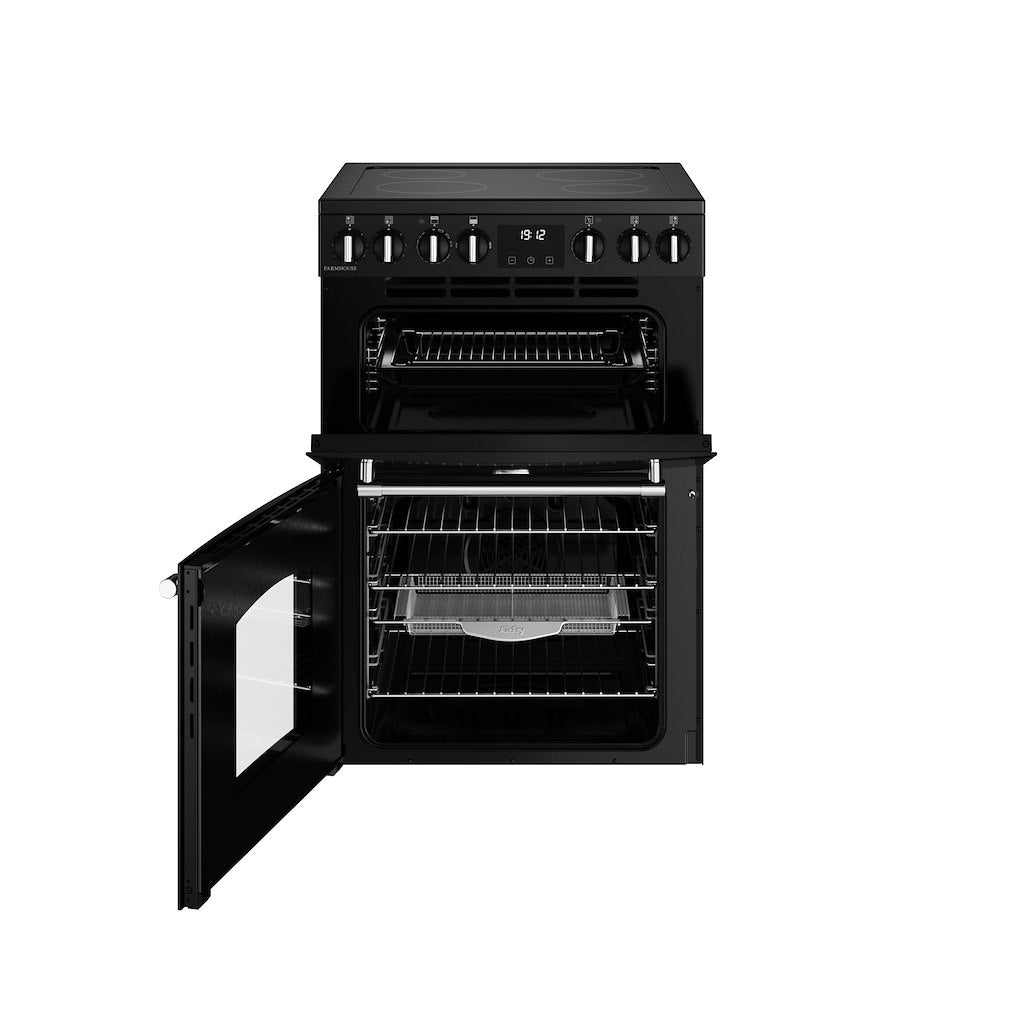 Belling MRA FARMHOUSE 60E 60cm Electric Ceramic Cooker - Black