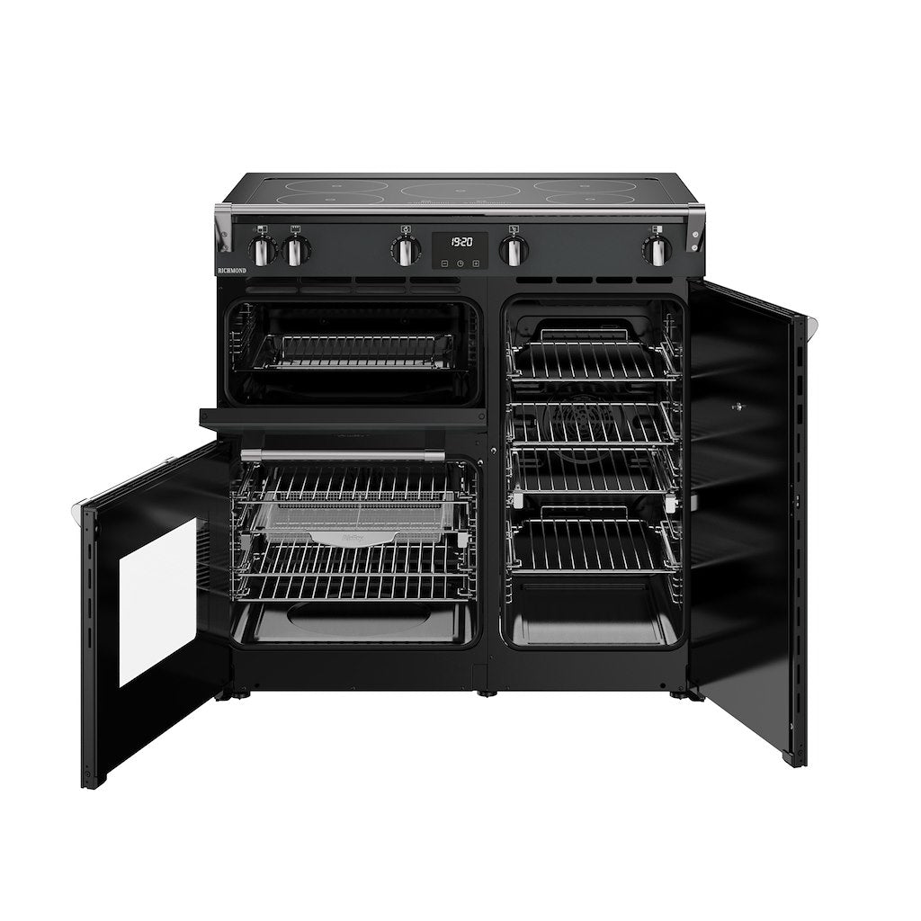 Stoves RCA RICH 90Ei TCH 90cm Richmond Electric Induction Touch Range Cooker - Anthracite