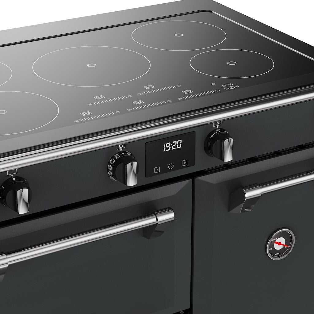 Stoves RCA RICH 90Ei TCH 90cm Richmond Electric Induction Touch Range Cooker - Anthracite