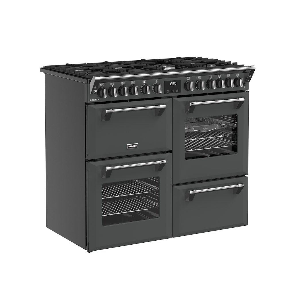 Stoves RCA RICH 100DF 100cm Richmond Dual Fuel Range Cooker - Anthracite