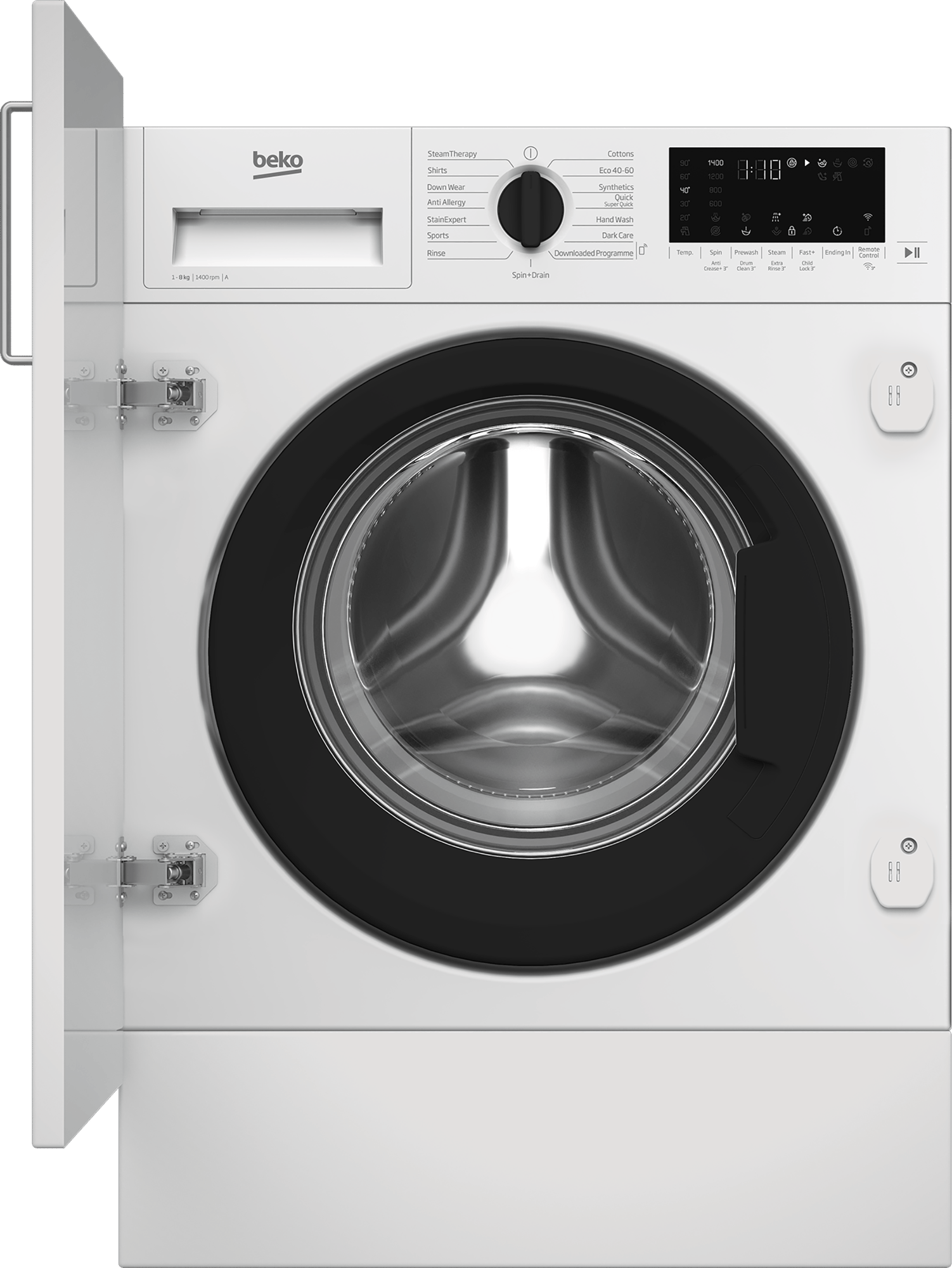 Beko WTIK84122F 8kg 1400rpm Integrated Washing Machine