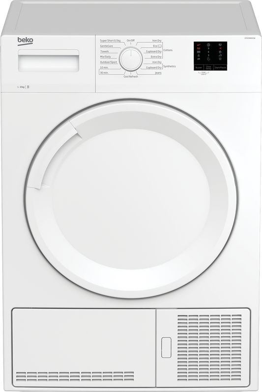 Beko DTKCE80021W 8kg Condenser Tumble Dryer - White