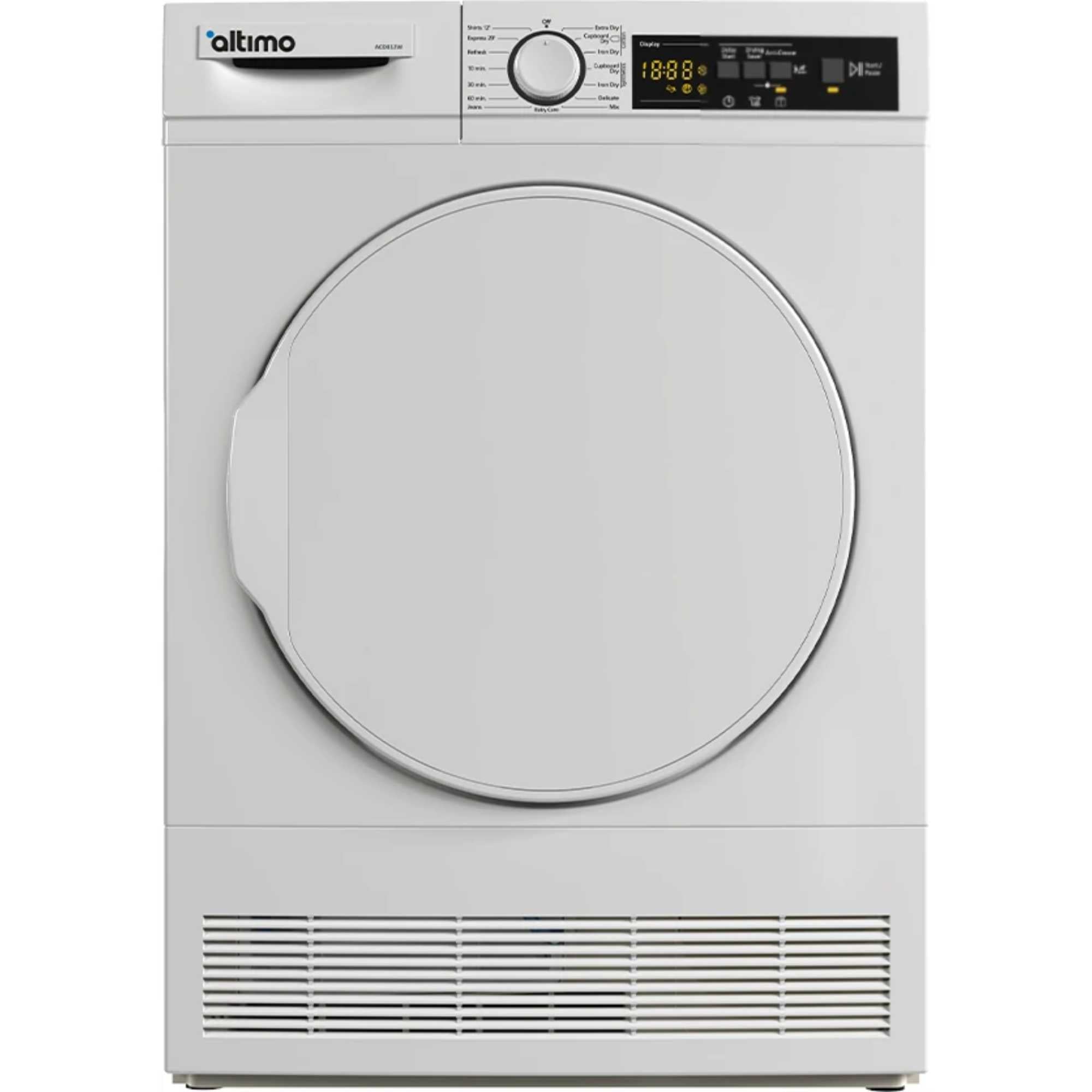 Altimo ACD812W 8kg Freestanding Condenser Tumble Dryer White