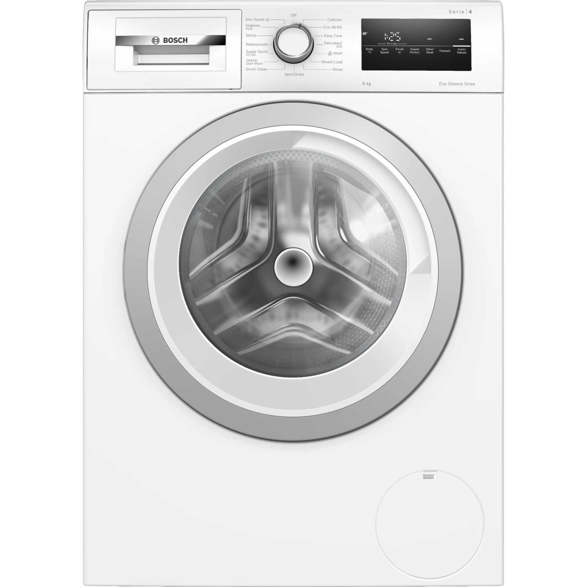 Bosch WAN28258GB Series 4 8kg 1400rpm Freestanding Washing Machine, White