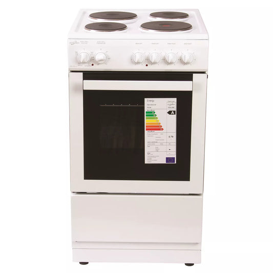 Statesman DELTA50E / DELTA50W 50cm Single Cavity Electric Cooker White