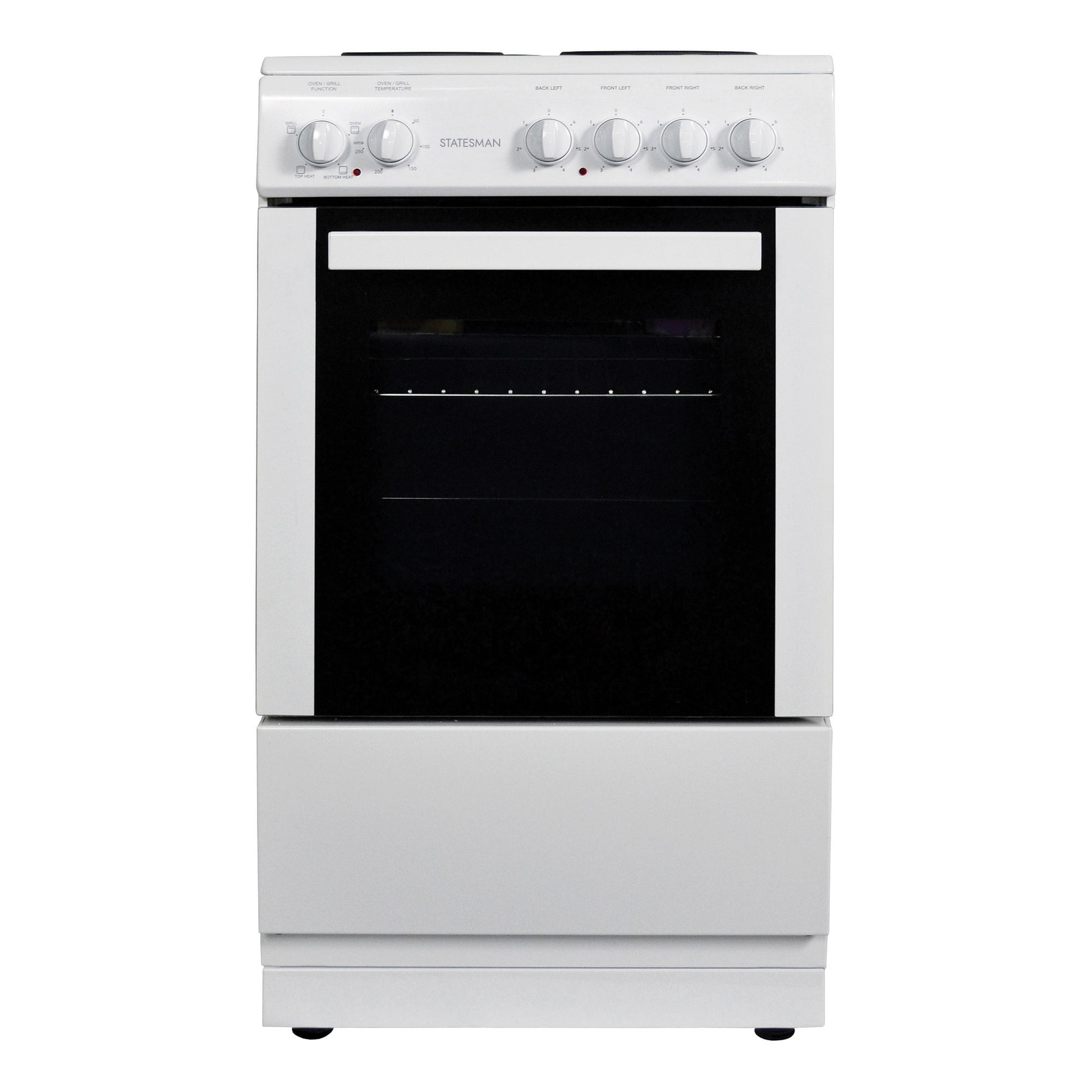 Statesman DELTA50E 50cm Single Cavity Electric Cooker - White