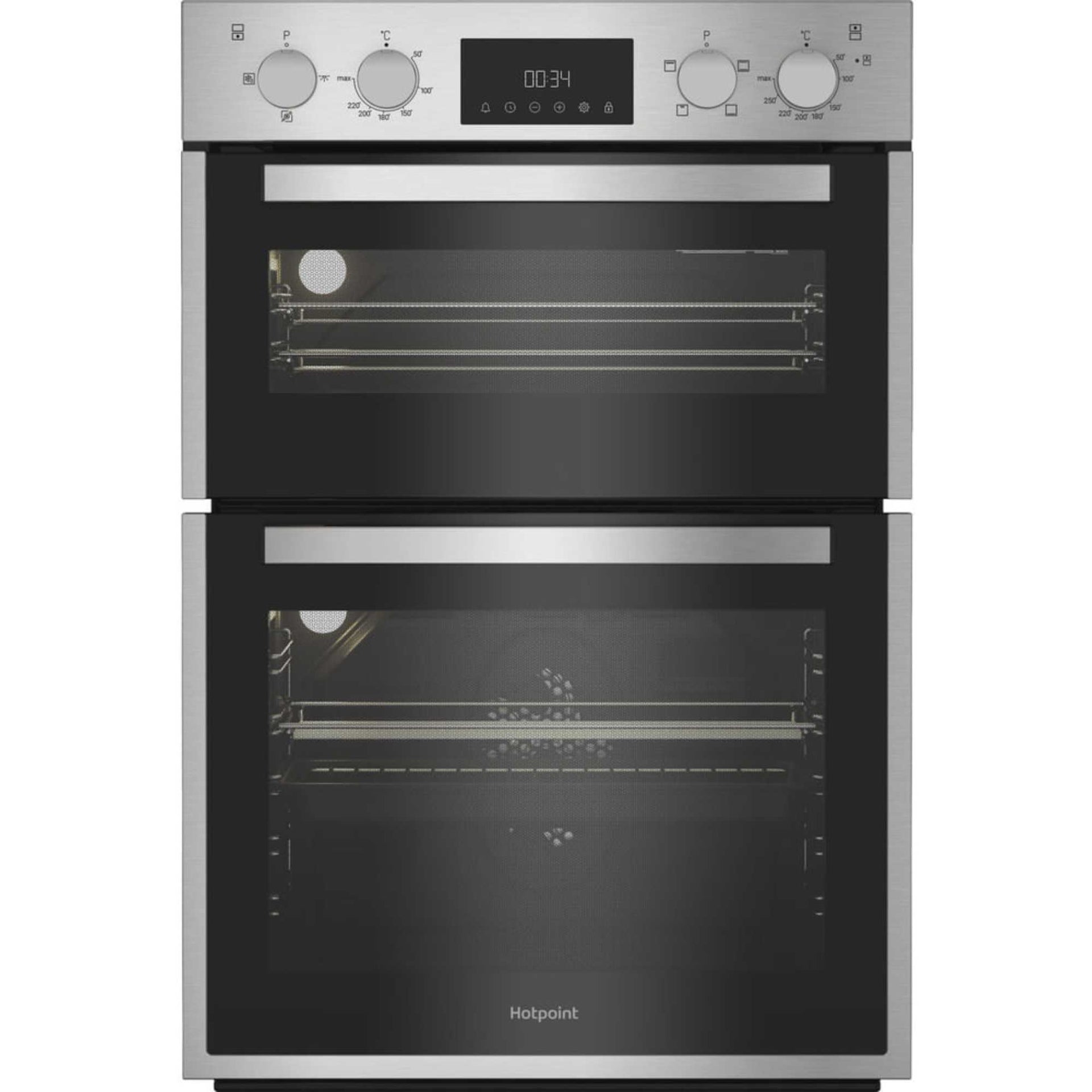Hotpoint DIH10DIX Built-In Electric Double Oven Stainless Steel