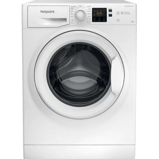 Hotpoint NSWF 846 W UK 8kg 1400rpm Anti-Stain Washing Machine, White