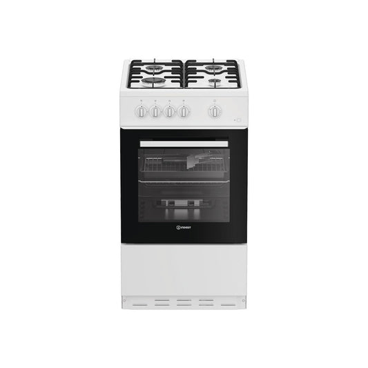 Indesit I5G1KMW 50cm Freestanding Gas Single Cavity Cooker White