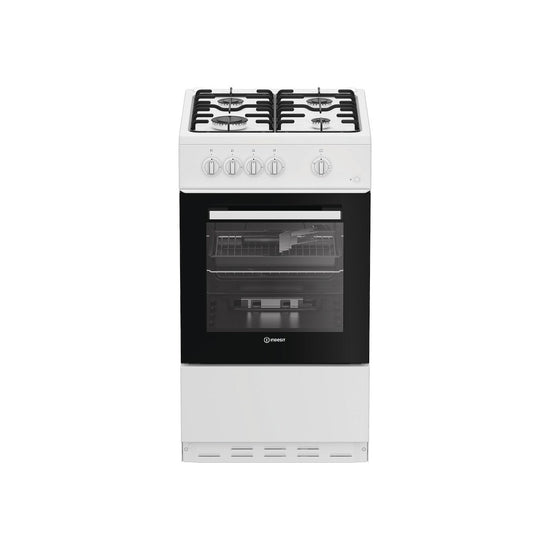 Indesit I5G1KMW 50cm Freestanding Gas Single Cavity Cooker White