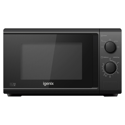 Igenix IGM0820B 20 Litre 800W Manual Microwave - Black