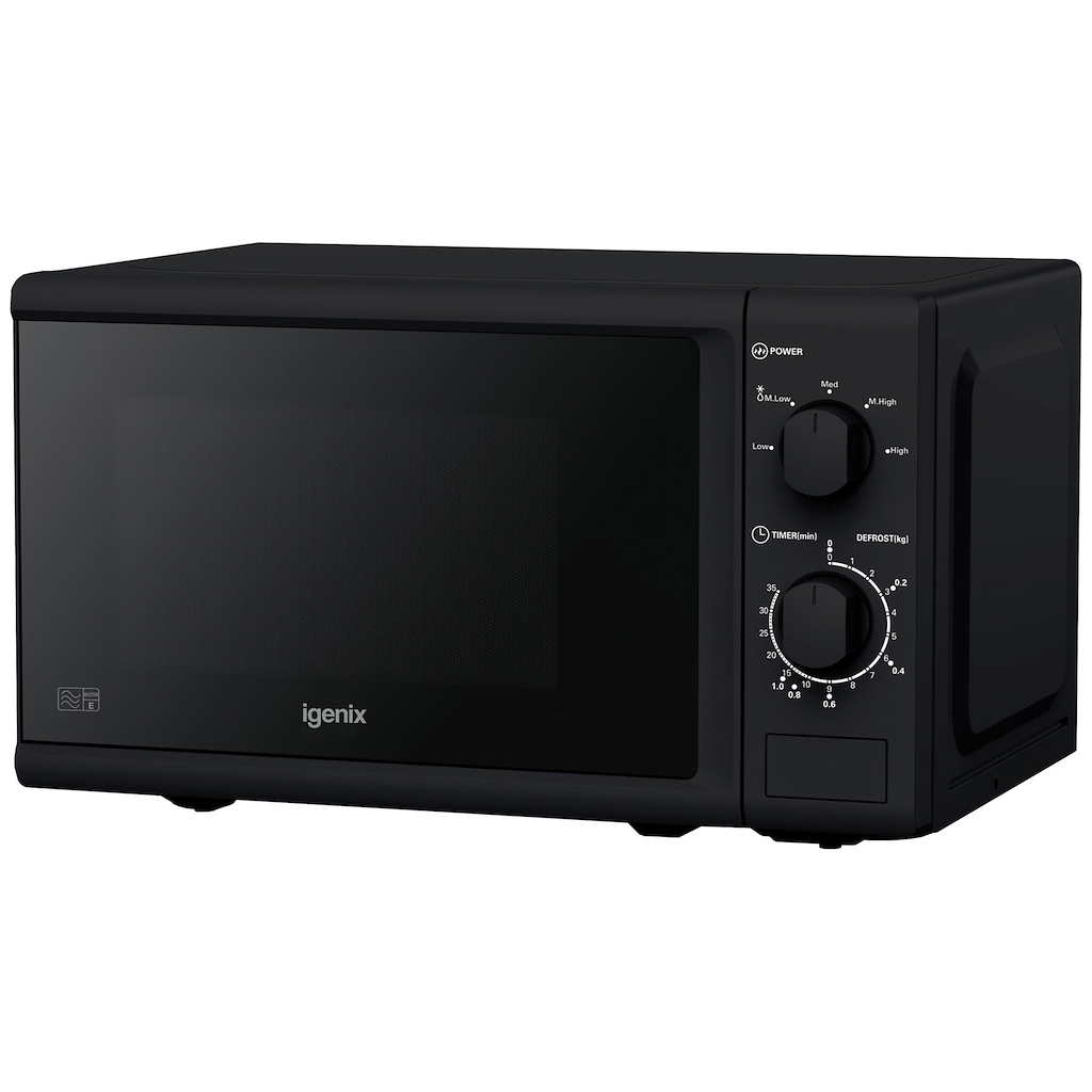 Igenix IGM0820B 20 Litre 800W Manual Microwave - Black