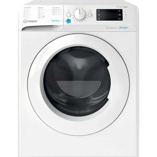 Indesit BDE96436WVUK Push&Go 9/6kg 1400rpm Freestanding Washer Dryer White