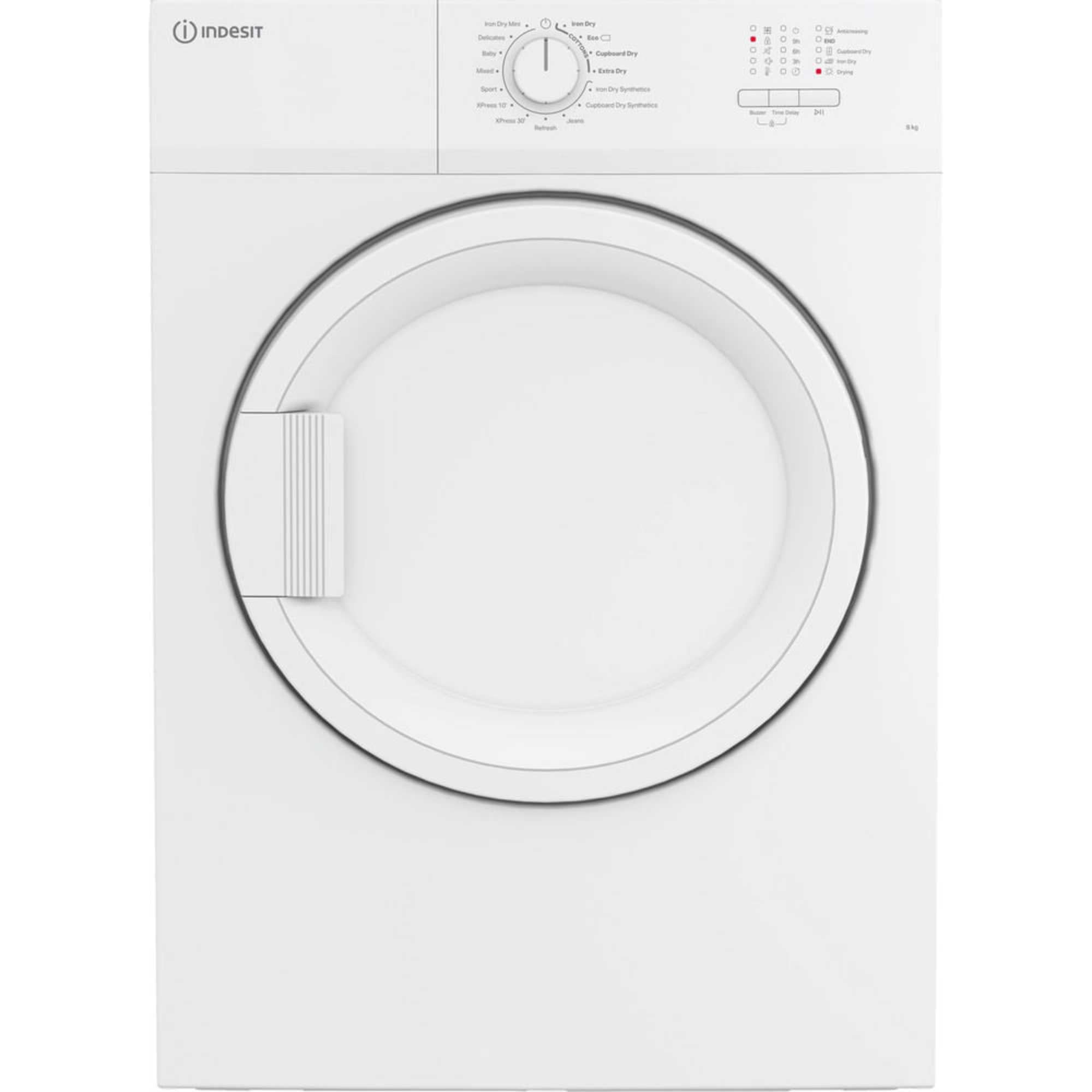 Indesit CYDA81WWGLUK 8kg Vented Tumble Dryer White