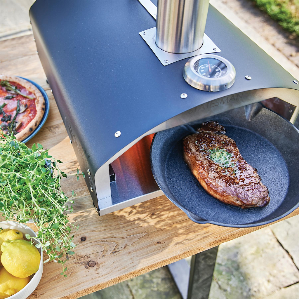 Statesman SKPO0W13SS 13 Inch Wood Pizza Oven