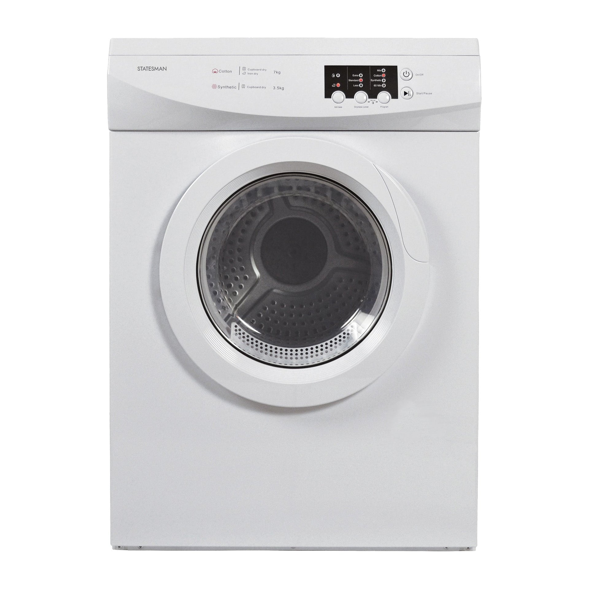 Statesman TVM07W 7kg Vented Freestanding Tumble Dryer - White