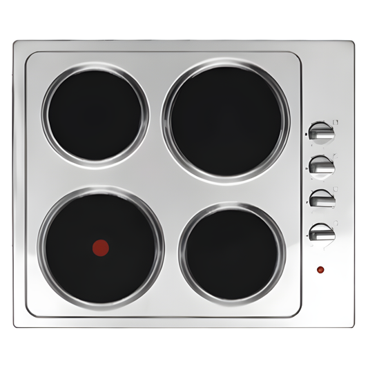 Statesman EH160SS 60cm 4 Plate Electric Solid Hob Stainless Steel