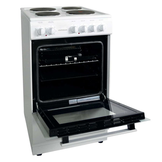 Statesman DELTA50E / DELTA50W 50cm Single Cavity Electric Cooker White - alternate view