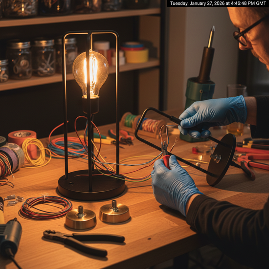 Table lamp and lighting repairs at Grange Electrical Birkenhead